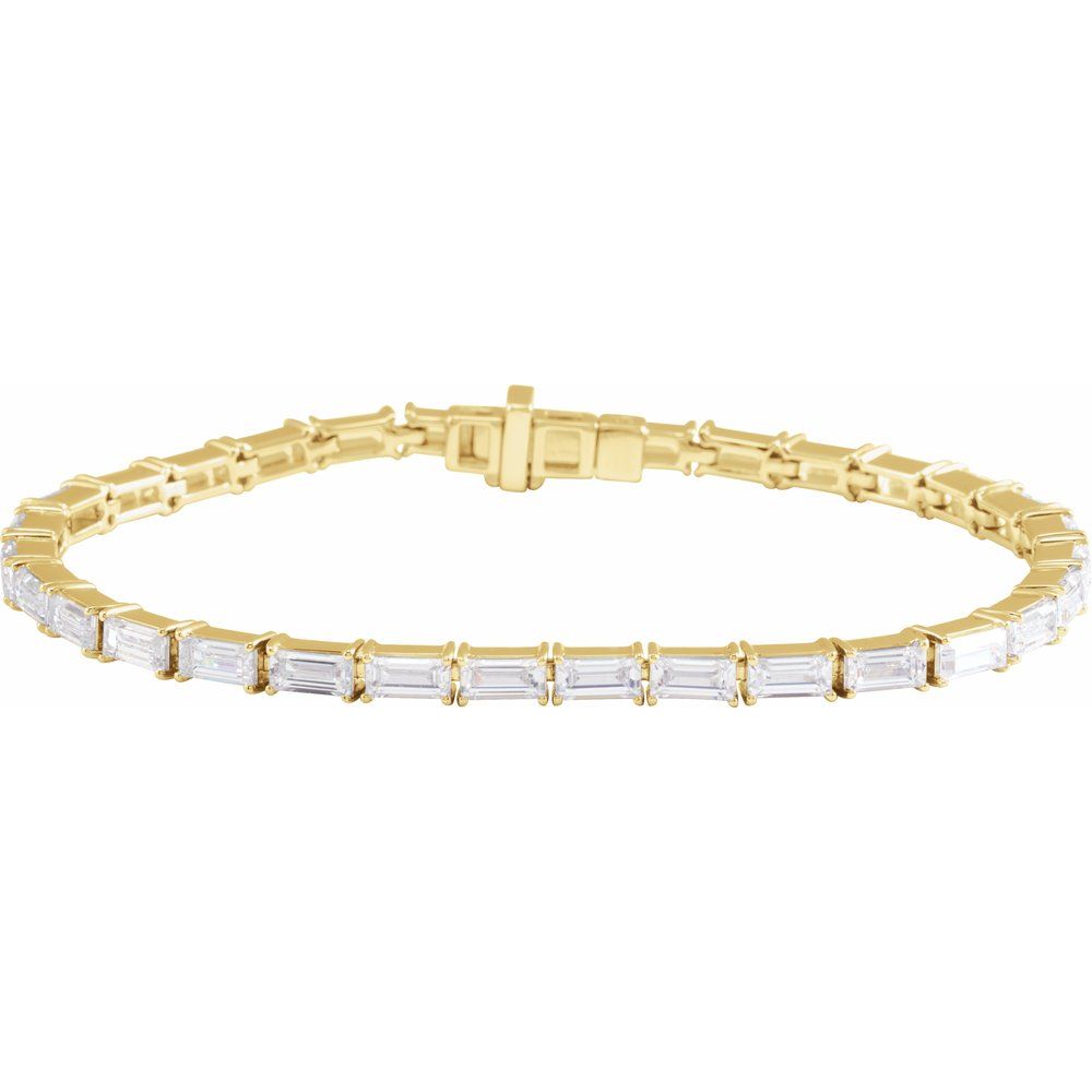 14K Yellow or White 6 1/5 CTW Lab-Grown Diamond 7" Bracelet