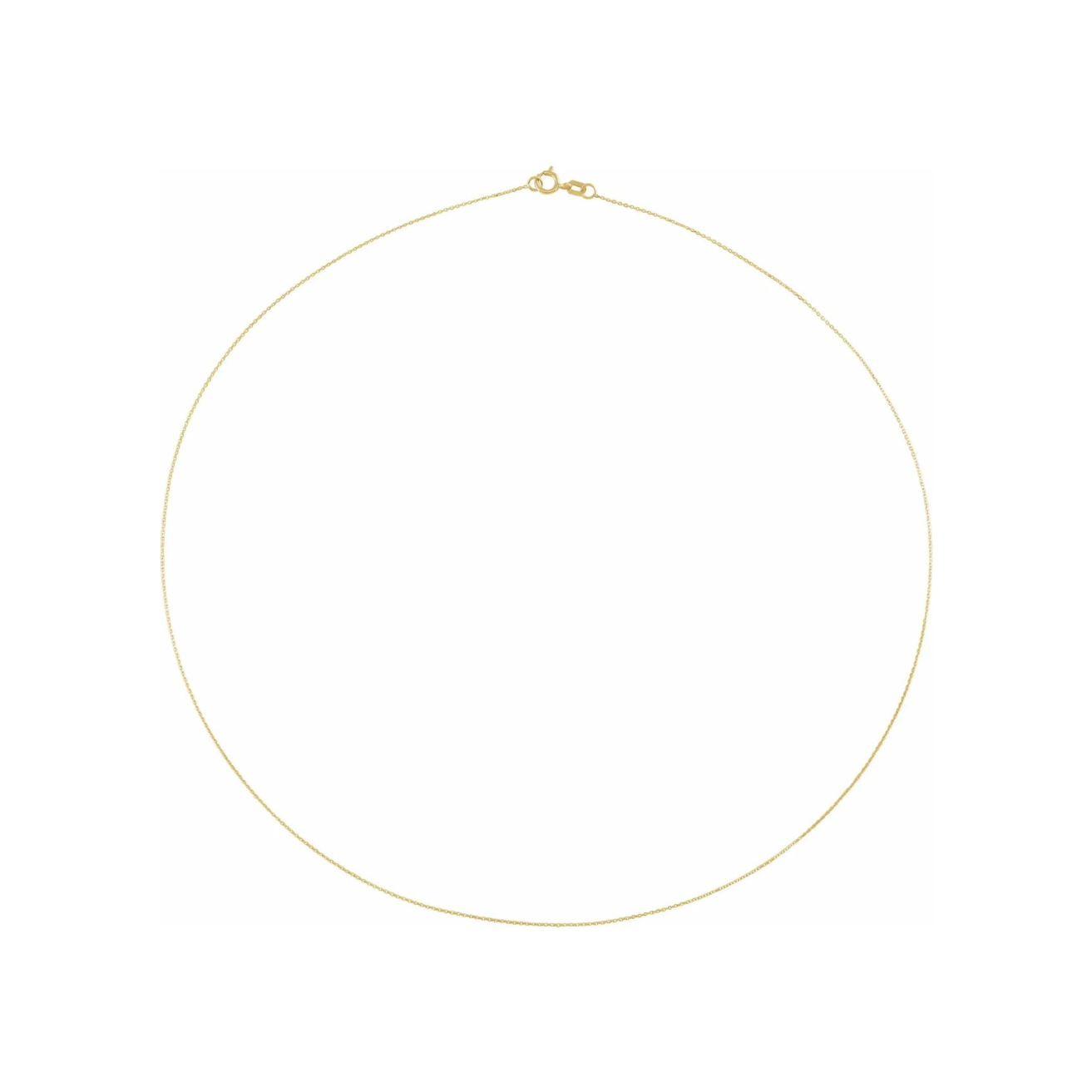 Diamond - Cut Cable - 14K Gold or 14K White