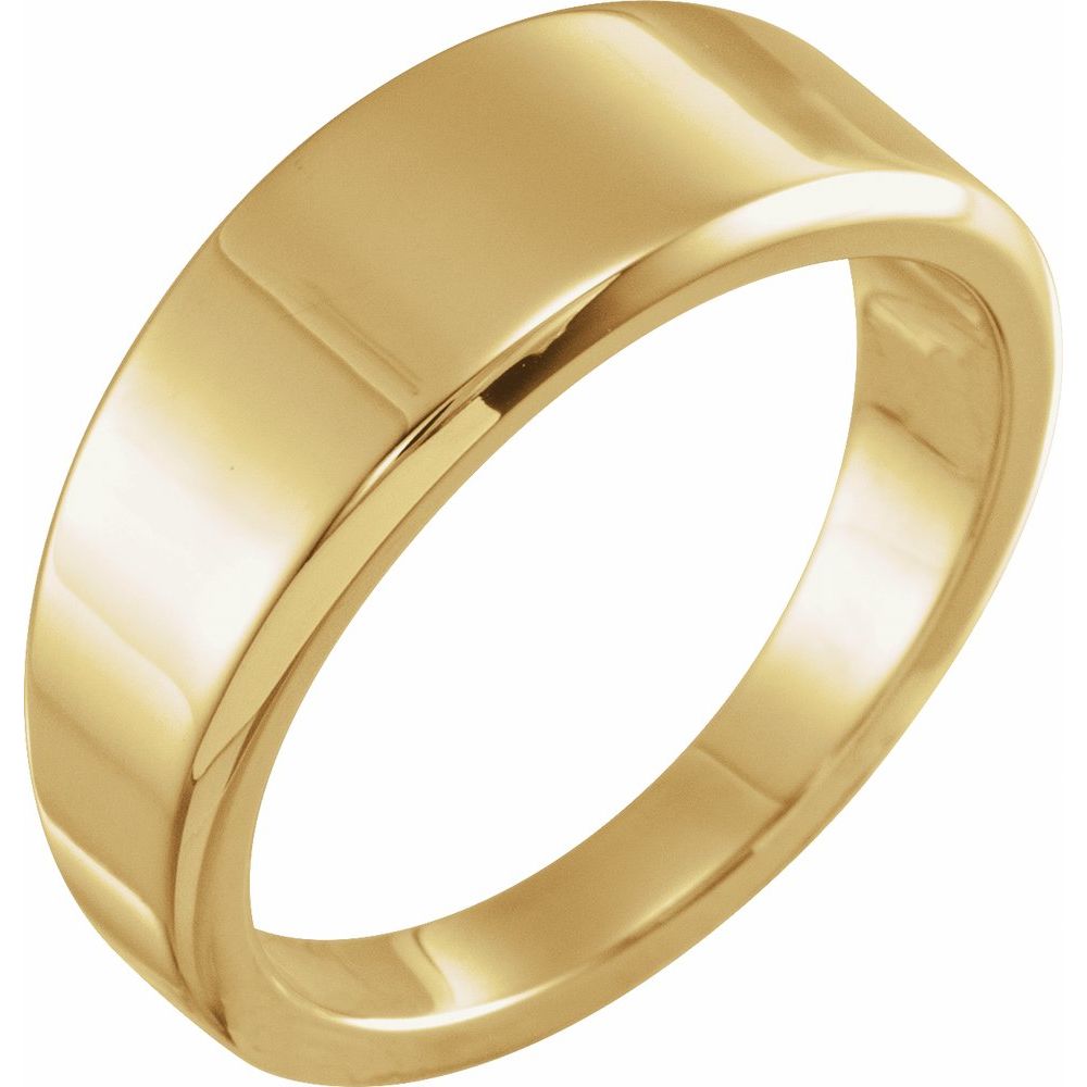 14K Yellow or White Tapered Stackable Ring