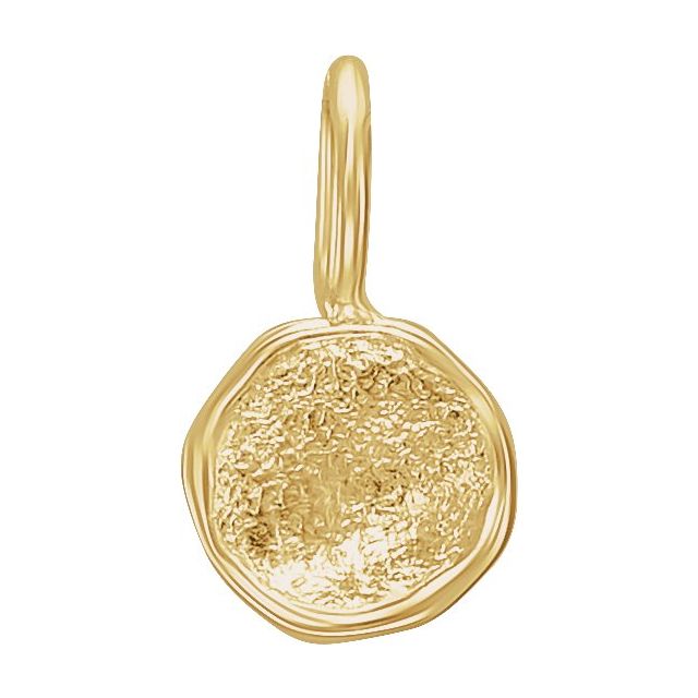 14K Disc Pendant