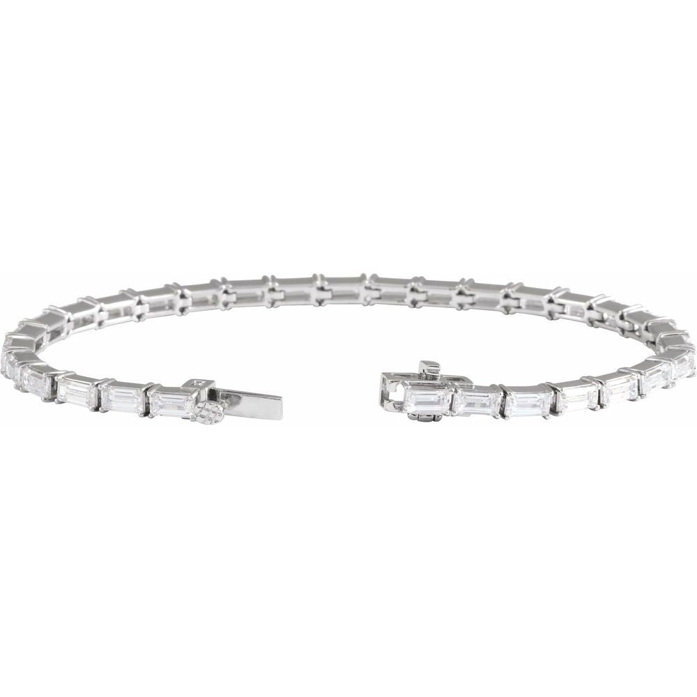 14K Yellow or White 6 1/5 CTW Lab-Grown Diamond 7" Bracelet