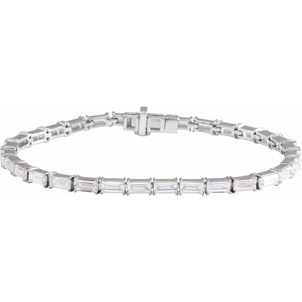 14K Yellow or White 6 1/5 CTW Lab-Grown Diamond 7" Bracelet