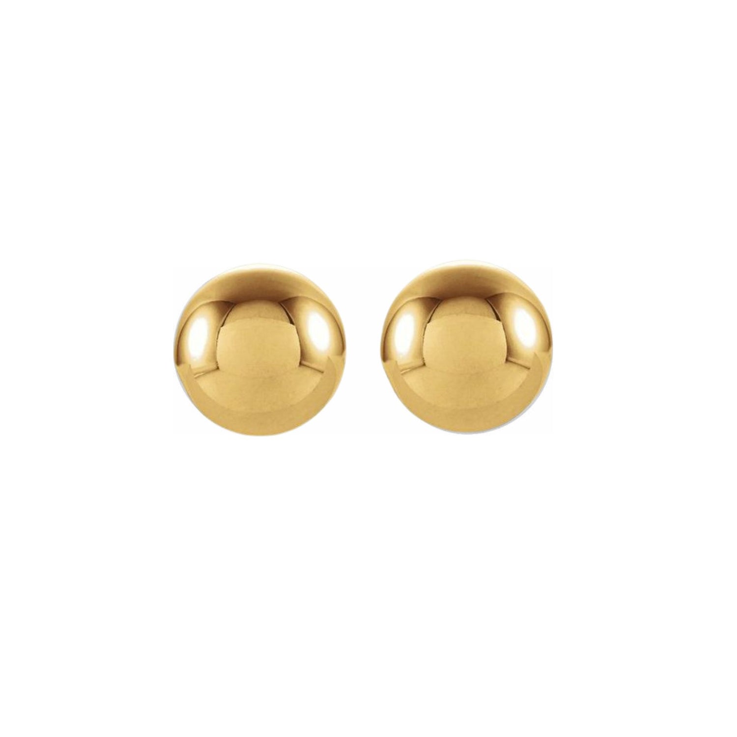 Ball Stud Earrings - Gold or Silver